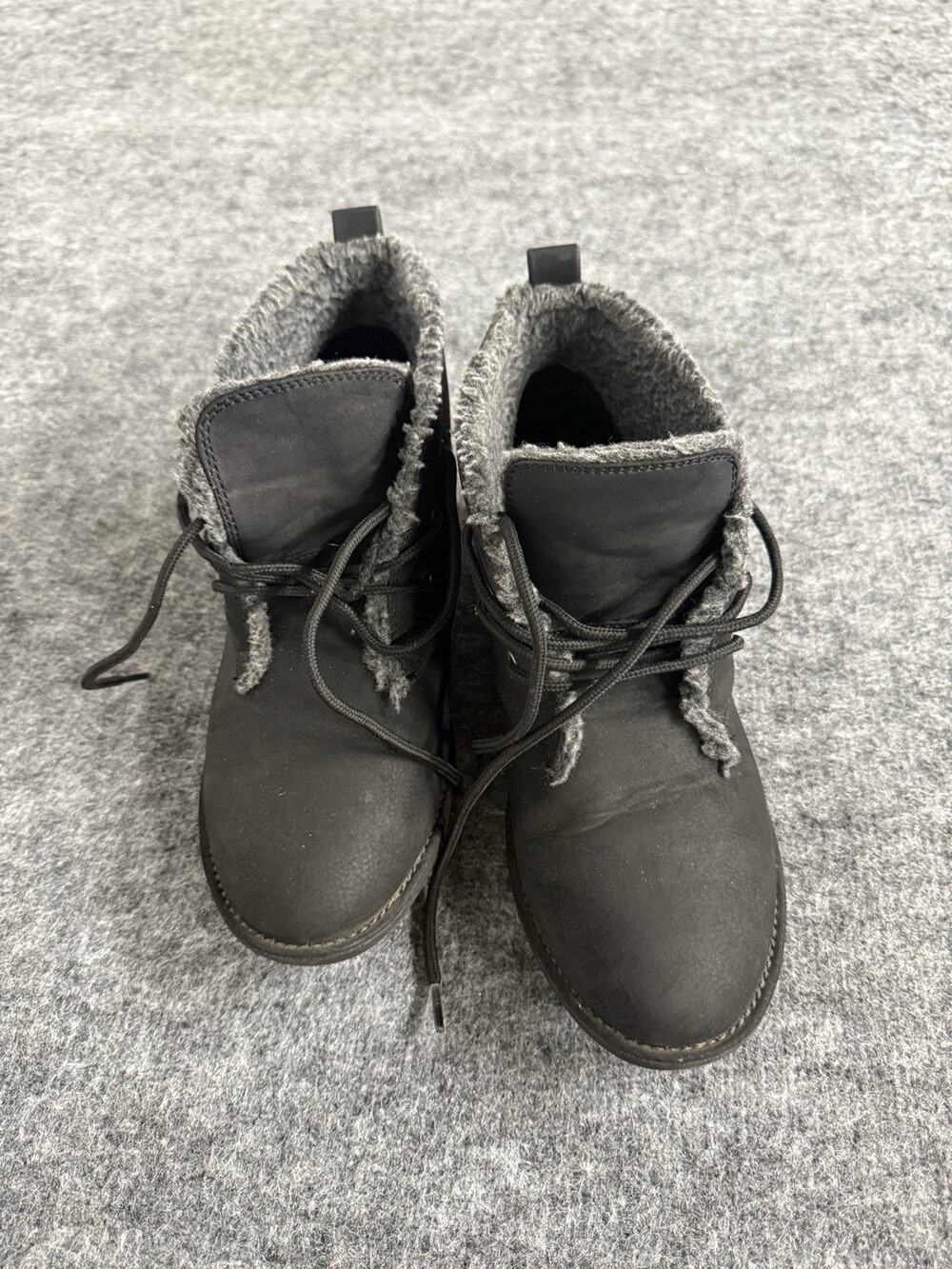 Joe Boxer Shoes Womens 9M Ankle Boots Cozy Black Lounge Sneakers N237